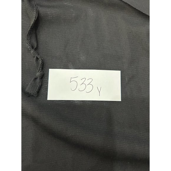 Cynthia Rowley Black Strapless Maxi Dress Ruffle Detail Elastic Waist Sz Medium - Picture 8 of 8